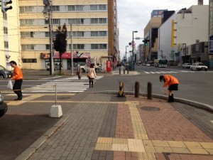 道北営業所の地域清掃活動（2013/10/29）