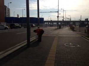 道北営業所の地域清掃活動（2013/10/22）