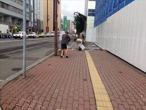 道北営業所の地域清掃活動