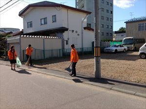 札幌本社の地域清掃活動（2013/09/17）