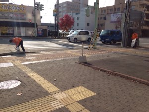 道北営業所の地域清掃活動（2013/11/05）