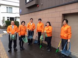 札幌本社の地域清掃活動（2013/11/19）