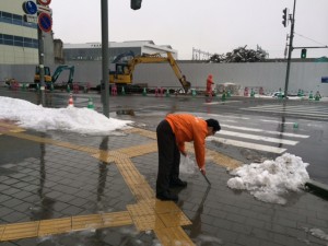 道北営業所の地域清掃活動（2013/12/10）