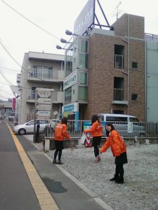 東北営業所の地域清掃活動（2013/12/10）