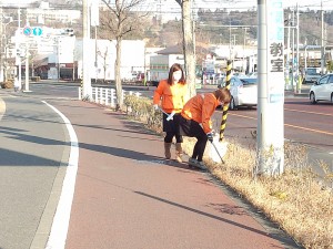 東北営業所の地域清掃活動（2014/1/28）