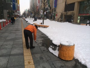 道北営業所の地域清掃活動（2014/1/7）