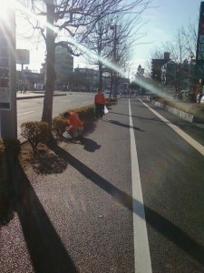 東北営業所の地域清掃活動（2013/1/7）