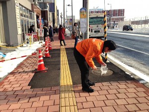 道北営業所の地域清掃活動（2014/1/21）