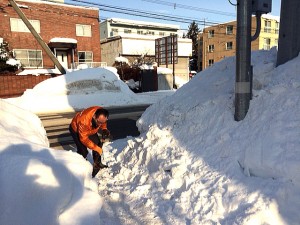 本社の地域清掃活動（2014/1/21）