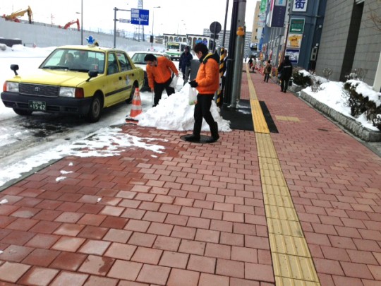 道北営業所の地域清掃活動（2014/3/4）