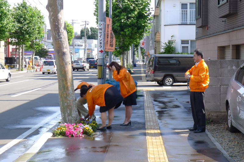 本社の地域清掃活動（2014/7/22）