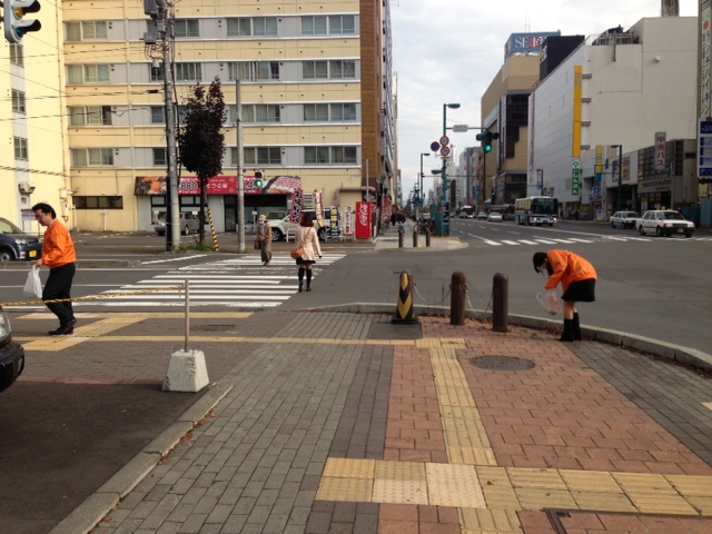 道北営業所の地域清掃活動（2014/10/21）